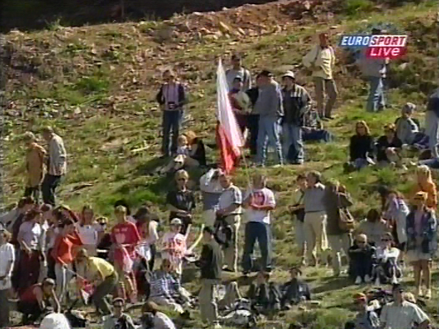 Polscy kibice w Hinterzarten (Eurosport)